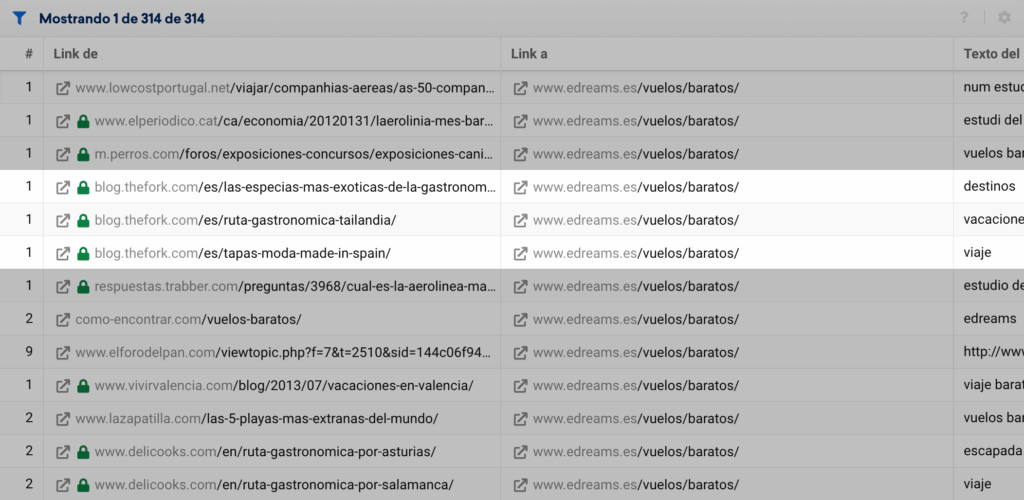 Edreams board type links 2 es