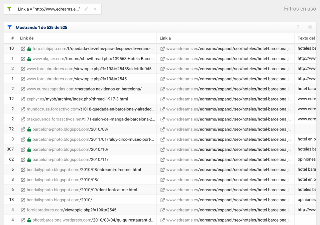 Edreams board type links 4 es