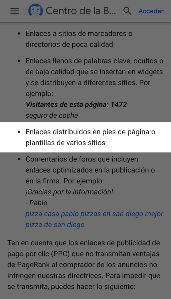 Google webmasters answer es
